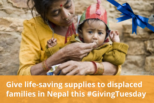 Help displaced families in Nepal | #GivingTuesday