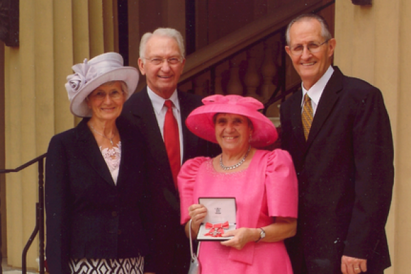 Honored by the Queen at Buckingham Palace